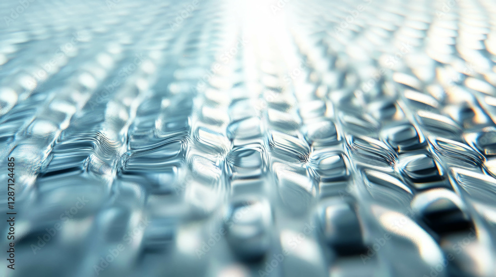 Poster abstract texture of sharp ribbed transparent plastic for modern design concepts