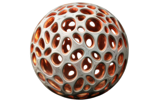 Wireframe Shape Geometric Golf Ball 3D print model