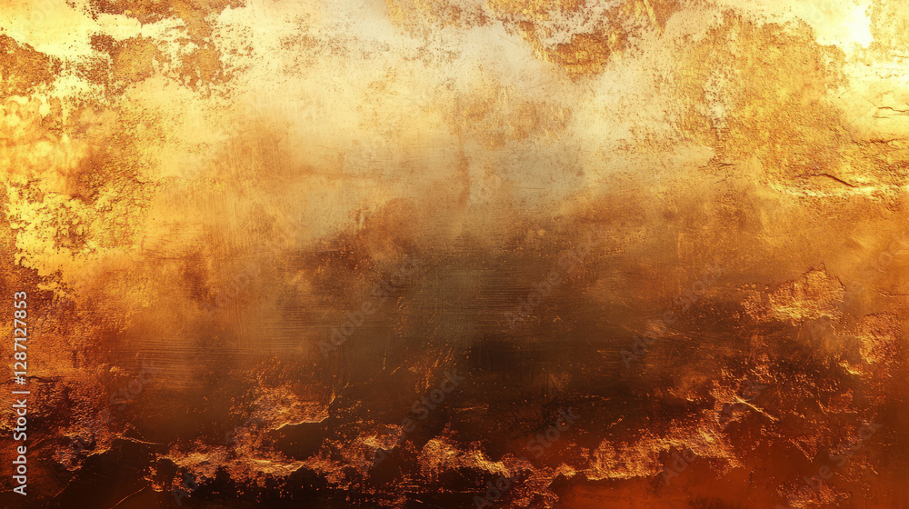 Poster elegant bronze with golden hue texture for background and design projects