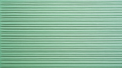 Fototapeta premium Minimalistic green ribbed texture background for design and decoration