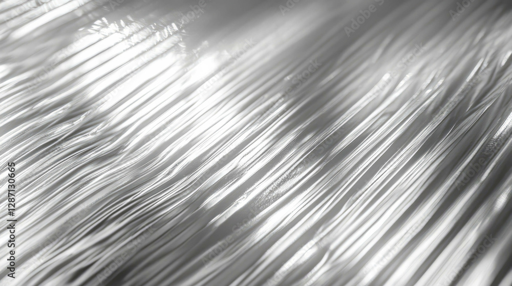 Poster abstract metallic texture with horizontal ribbed pattern for contemporary design