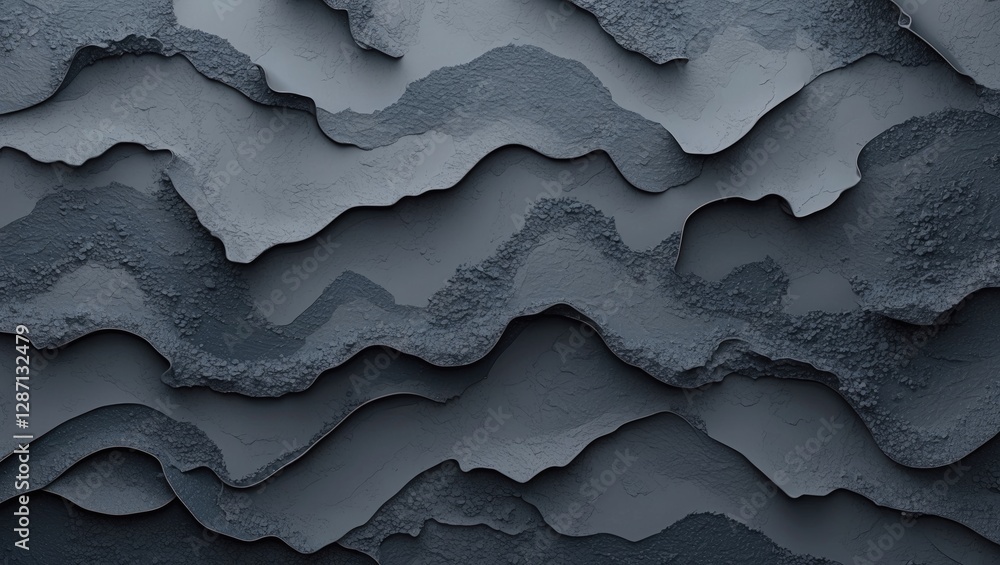 Aufkleber dark gray textured abstract background with layered pattern suitable for wallpaper, screen saver, or
