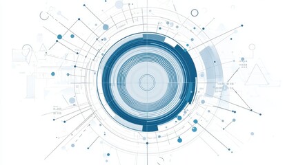 Obraz premium A modern radar chart clipart, performance tracking element, digital illustration, sleek gray tones, isolated on white background.