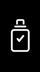 Simple White Check Icon