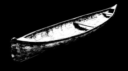 Vintage Wooden Canoe - Timeless Watercraft