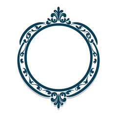 Vintage swirl blank badge