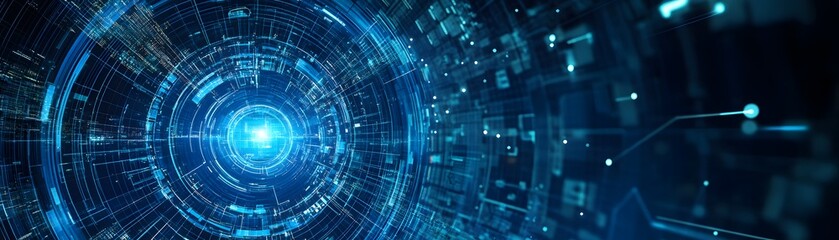 A captivating digital background featuring intricate circuit patterns and luminous energy spheres, ideal for showcasing concepts of innovation, connectivity, and the future of tech