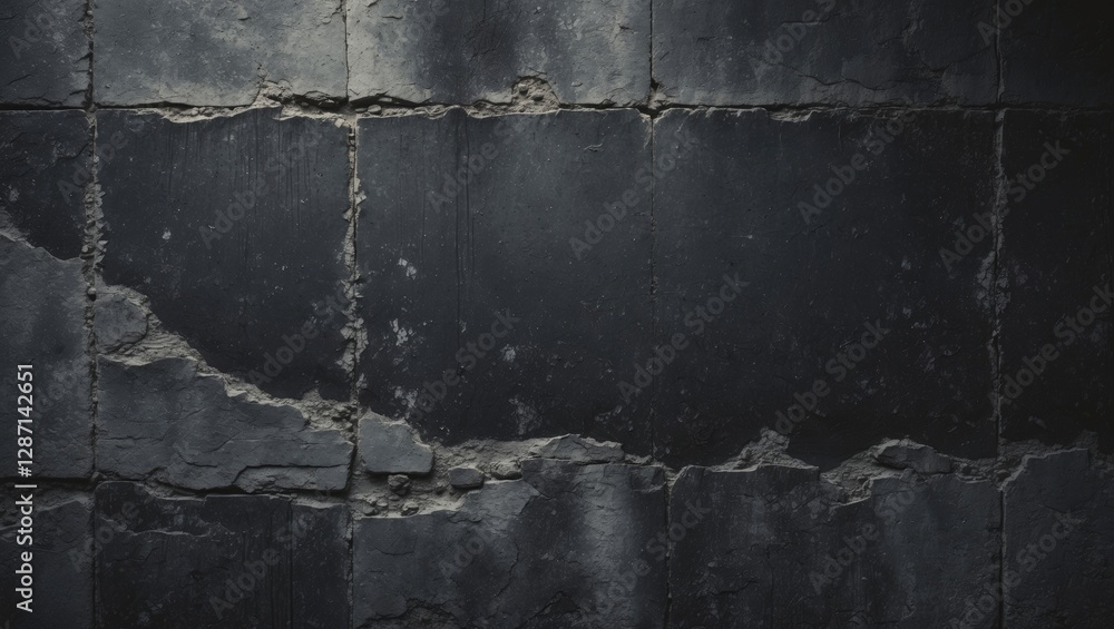 Aufkleber textured dark grunge background with cracked concrete wall creating a moody and atmospheric tone for