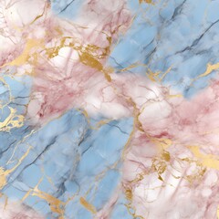 Blue, Pink, and Gold Marble Texture