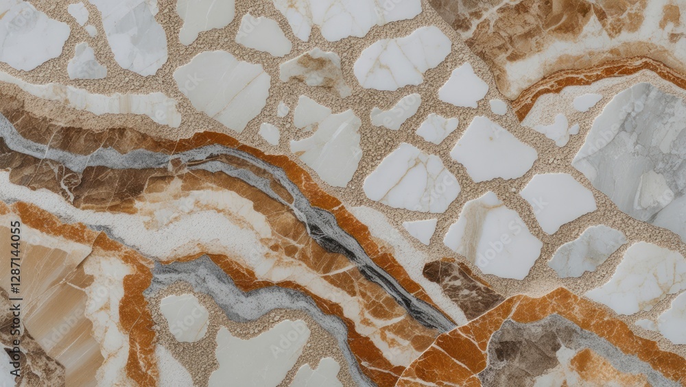 Poster elegant natural marble texture pattern in high resolution featuring rich tones and intricate designs