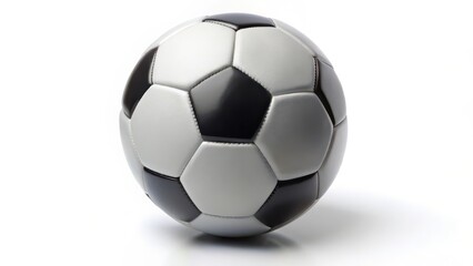 Naklejka premium Soccer Ball on White Background