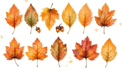 Fall foliage, autumn leaf background image, natural texture banner