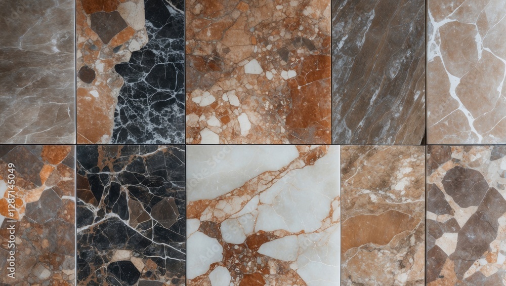 Poster rustic big size marble stone tiles with unique patterns and textures ideal for elegant flooring and 