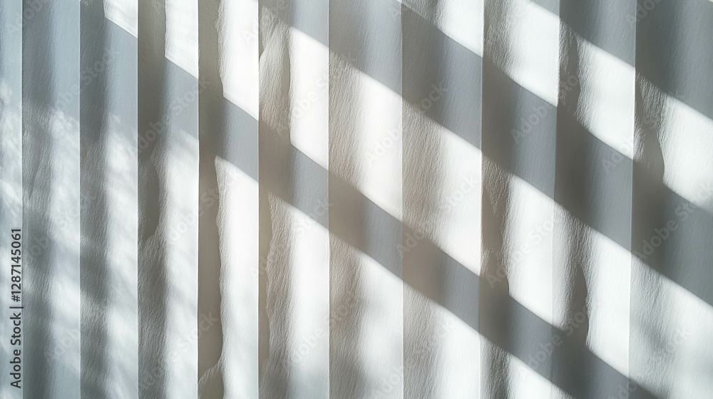 Poster textured white paper with deep shadows creating abstract patterns for creative design