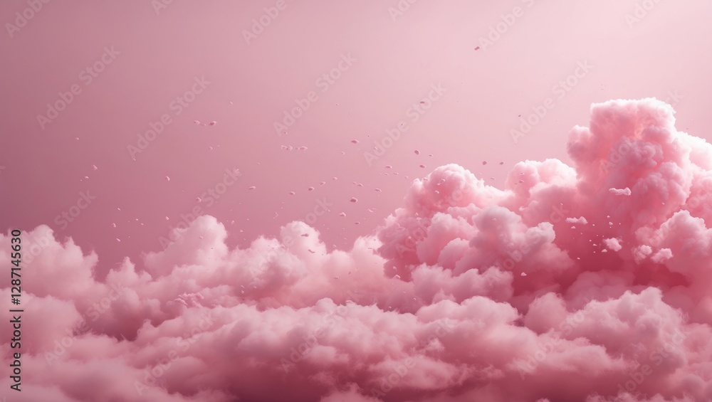 Poster soft pink abstract cloudy background with a minimalist aesthetic featuring artistic textures and spl