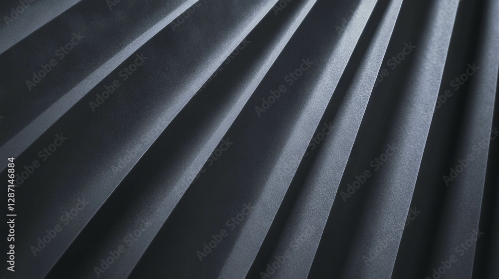 Poster elegant texture of ribbed grey paper with subtle light lines for creative design backgrounds