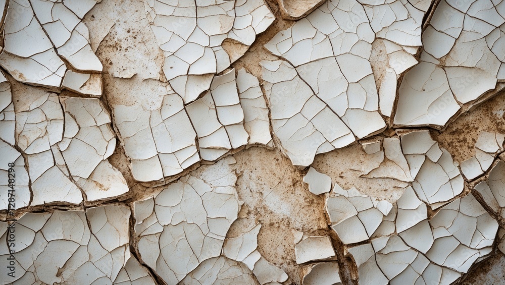 Poster cracked and weathered white leather texture background with intricate patterns and a rustic appearan