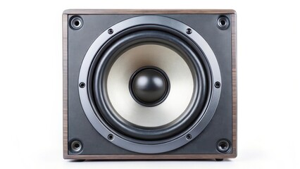 Subwoofer Speaker on White Background