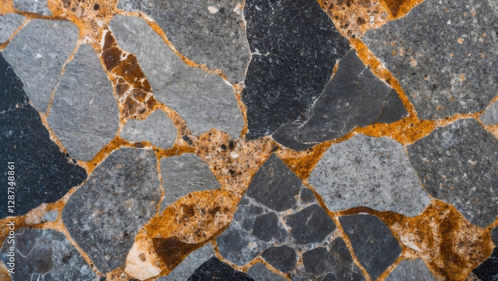 Aufkleber natural granite surface showcasing diverse colors and unique patterns, ideal for backgrounds in desi