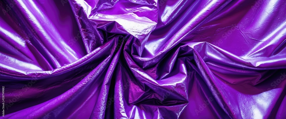 Poster purple metallic foil texture creating an abstract and dynamic background suitable for design project