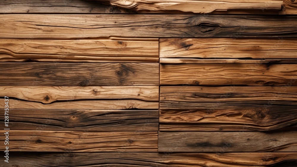 Poster rustic wooden planks texture for background natural design with warm tones and grain patterns suitab