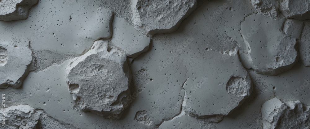 Aufkleber close-up of textured decorative plaster wall resembling a lunar surface ideal for modern background 