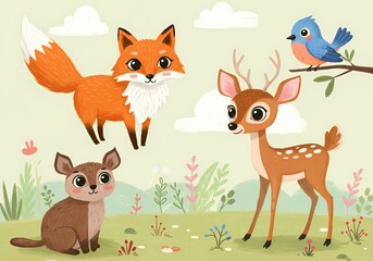 Animals Illustrated: Vibrant Wildlife Art and Detailed Animal Illustrations for Creative Projects, Nature Themes, and Educational Content