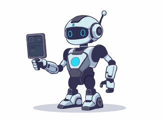 Fototapeta premium Robotic Automation in Modern Technology Vector Design