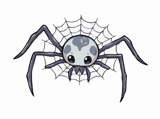 Obraz premium Chilling Spider Web Design Element in Vector Format