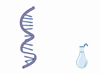 Genetic Engineering Concept with DNA Helix Structure
