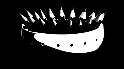 Stylish White Pencil Holder with Black Pencils