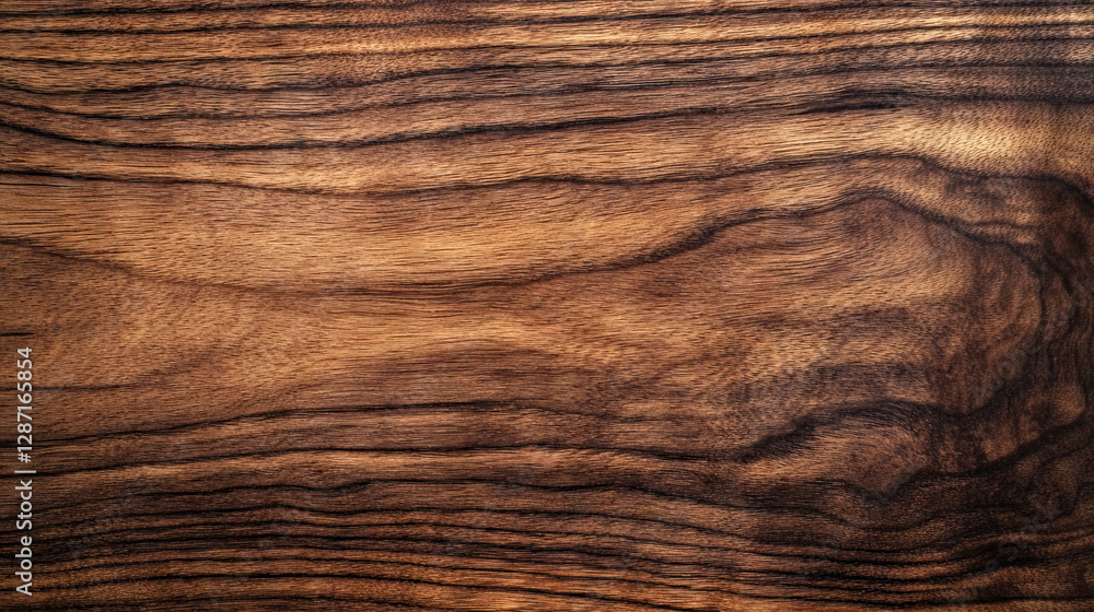 Poster walnut wood texture with coarse grain and dark patterns for background or design use