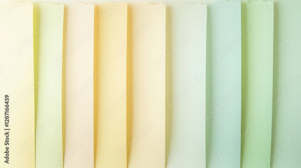 Poster pastel colored paper sheets abstract background with soft gradients