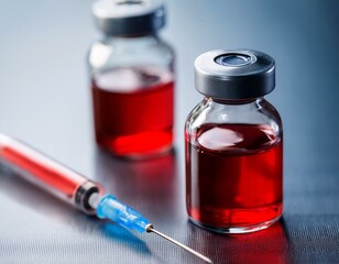 Syringe and vaccine container for immunization treatment and medical therapy