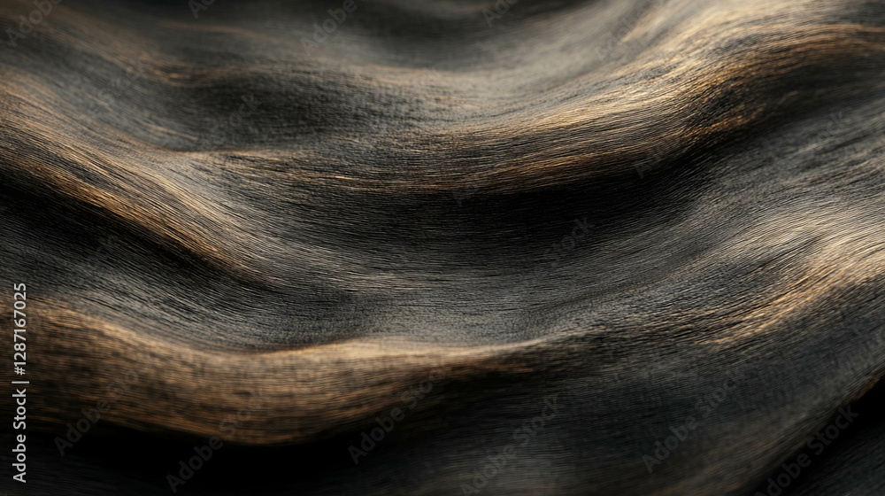 Poster Walnut texture with matte finish and soft shadows for background and design