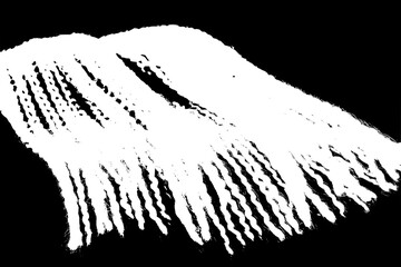 Closeup of White Yarn Texture