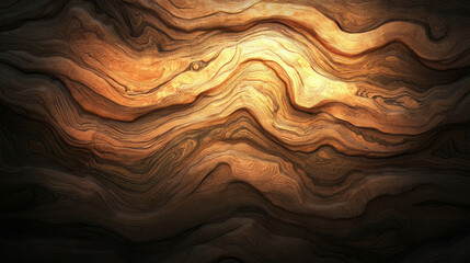 Fototapeta premium Intricate walnut texture with open grain and varied shadows for natural decor design