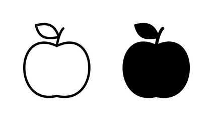 Apple icon vector. Apple sign and symbols for web design.