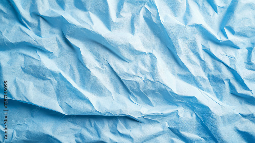 Aufkleber abstract wavy blue paper texture with soft shadows for creative design projects