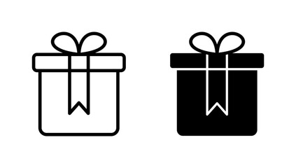 Gift icon vector. gift sign and symbol. birthday gift