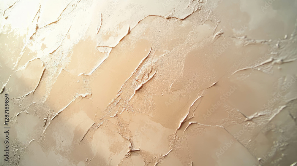 Poster textured surface of wet mud clay wall with smooth patterns for creative design projects