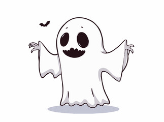 Eerie Ghostly Specter Halloween Graphic