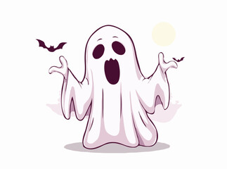Eerie Ghostly Specter Halloween Graphic