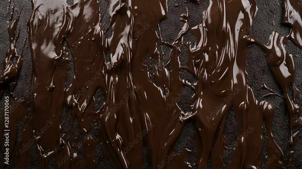 Aufkleber abstract texture of wet smooth flowing mud for design and art