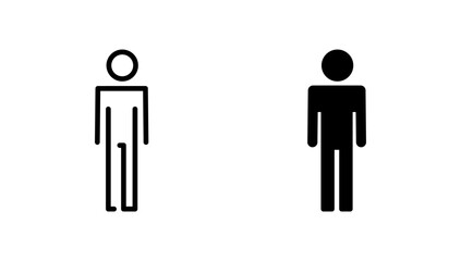 Man icon vector. male sign and symbol. human symbol