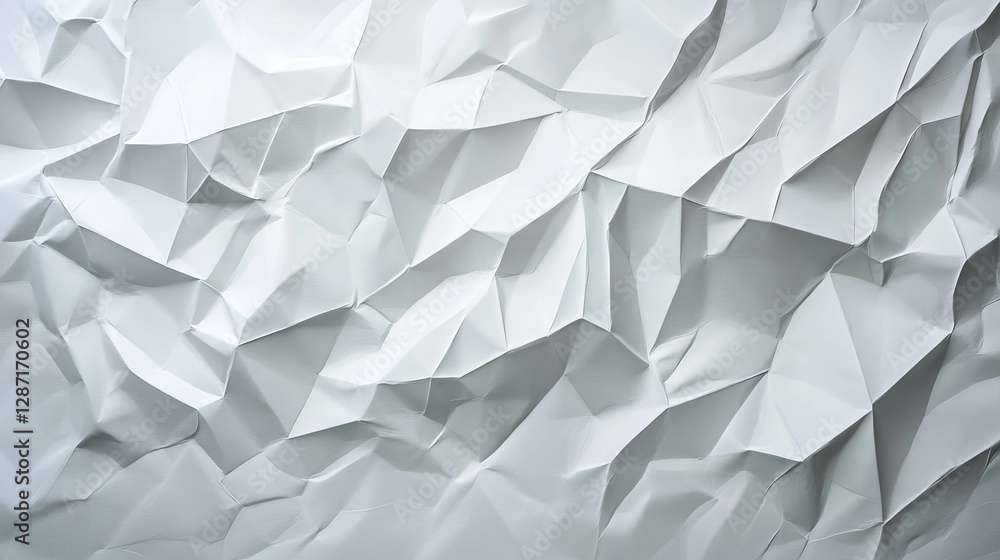 Aufkleber abstract texture of white creased paper with debossed pattern for design and art projects