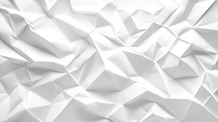 Fototapeta premium Abstract geometric texture of white creased paper with debossed pattern for creative design