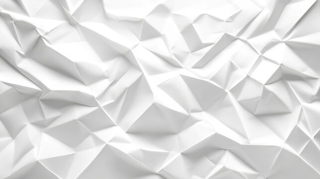 Abstract geometric texture of white creased paper with debossed pattern for creative design