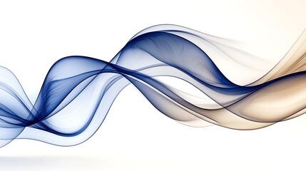 Abstract flowing waves graphic design