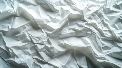 Obraz premium Abstract texture of white crinkled paper with embossed pattern for creative design